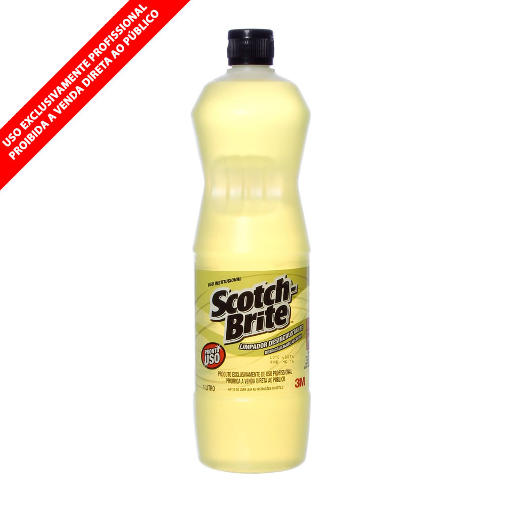 Detergente Desincrustante Com 1 Litro Scotch Brite 3m Cepel Detergente Desincrustante Com 1 Litro Scotch Brite 3m Cepel