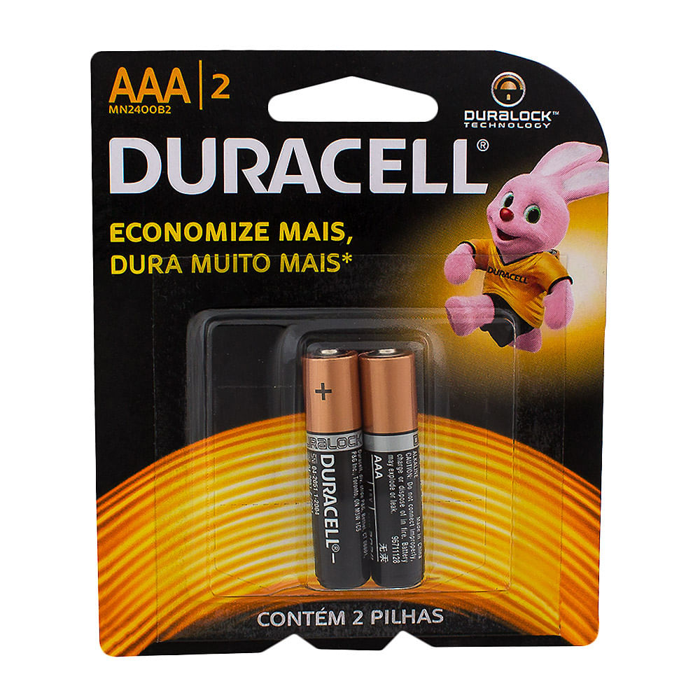 Pilha AAA com 2 Unidades Duracell - CEPEL MOBILE