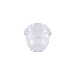 Copo Plástico Descartável Estriado Transparente Termopot - 80ml