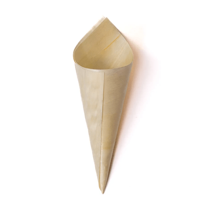 Cone de Madeira G 24cm 50 Unidades